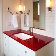Read this guide for tips on using tile colors like blue, red or shades of green go well with white bathroom schemes. Red And White Bathroom Design