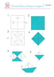 Un Voilier En Origami Origami Bateau Bateau Papier Origami Facile