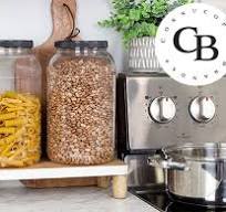 Cornucopia Brands Gallon Plastic Jars (2-Pack); Clear Round Containers  w/Black Ribbed Lids, BPA-Free 4-Quart Large Size