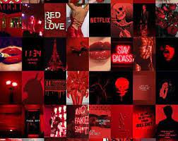 Find this pin and more on aesthetic by. Red Wall Collage Kit Etsy Cute Desktop Wallpaper Aesthetic Iphone Wallpaper Collage Background