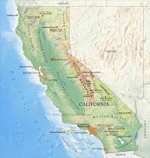 Check spelling or type a new query. Physical Map Of California