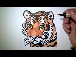 Epic Pixel Art The Tiger Youtube