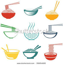Set Of Noodles Or Spaghetti In Different Dishes Colored On White Vector Noodle Logo Noodle Image Nood Food Logo Design Logo Design Creative Noodles Images