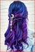 Dark Purple And Blue Hair Dye Mixed