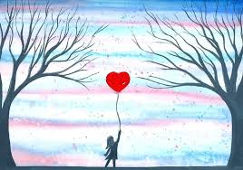 Balloon Creative Painting Watercolor Paintings Easy Original Watercolors