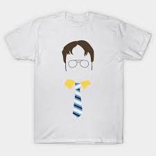 Dwight Schrute Hair Tie And Glasses Dwight Schrute T Shirt Teepublic Dwight Schrute Paper Companies Office Tv Show