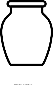 Real heart with lightening bolt drawing. Jar Coloring Page Disegno Vaso Da Colorare Clipart Full Size Clipart 5726640 Pinclipart