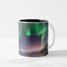 Aurora Borealis Two Tone Coffee Mug Home Gifts Ideas Decor Special Unique Custom Individual Customized Individualized Mugs Mug Designs Home Gifts