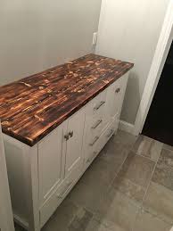 Wood Burned Countertop Love Christopher Jones Designs Wood Countertops Kitchen Diy Wood Countertops Best Kitchen Cabinets