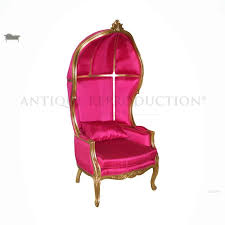 Double king throne chair gold and white. Balloon Bonnet Throne Chair Antique Gold And Hot Pink Antique Reproduction Shop