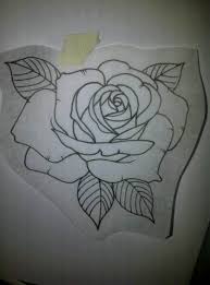 43 Ideas Tattoo Ideas Rose Sketches Traditional Rose Tattoos Rose Outline Rose Outline Tattoo