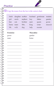 Grade 4 Grammar Lesson 6 Nouns Gender 4 Grammar Lessons English Grammar Worksheets Learn English Words