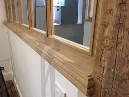 verriere en bois details de parclose verriere bois chene glasswall wood oak verriere bois menuiserie interieure verriere