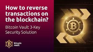 Have your bitcoin transactions ever got stuck which has made you wait for hours for your bitcoins to arrive in the wallet? How To Reverse Transactions On The Blockchain Bitcoin Vault 3 Key Security Solution Youtube