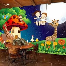 Tons of awesome dark forest wallpapers to download for free. Buy Wallpaper Kids Mural Background 3d Animal Forest Design Backdrop Children S Room Online In Qatar 293071334966