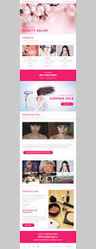 Advanced version of enhanced beauty. Cherry Blossom Elegant Beauty Or Message Salon Email Template