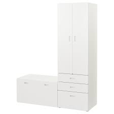 Stuva Fritids Wardrobe With Storage Bench White White 59x19 5 8x75 5 8 Ikea In 2020 Ikea Stuva Storage Bench Ikea