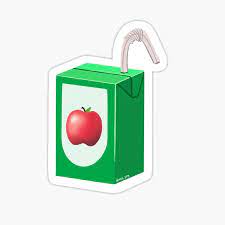 Apple Juice Box Sticker By Aeg Jpeg Redbubble