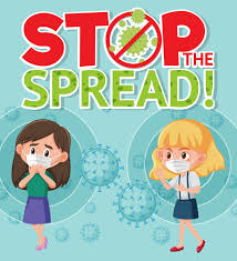Stop the Spread Coronavirus Poster with Two Children - Download ...