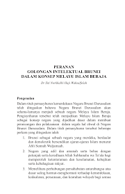 Institusi raja itu sendiri,akibat daripada pengaruh. Pdf Peranan Golongan Intelektual Brunei Dalam Konsep Melayu Islam Beraja