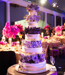 Order a stunning purple and gold wedding cake that matches your style: 21 Wedding Cakes That Shy Away From Tradition