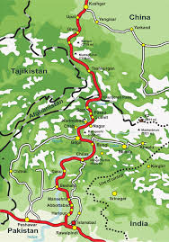 If one is interested in the karakoram mountains, which is the greatest consolidation of high peaks in the world (64 peaks about 22,000 ft. Karakoram Highway Wikipedia