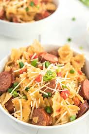 This turkey sausage jambalaya recipe is a favorite in our family because it keeps all the delicious flavor but takes a little spice out of this favorite dish! Spicy Sausage Pasta Recipe The Happier Homemaker