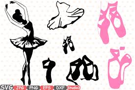 Download Ballet Ballerina Svg Silhouette Cutting Files Sign Icons Dance Slippers Cricut Design Studio3 Cameo Vinyl Monogram Clipart 665s By Hamhamart Thehungryjpeg Com