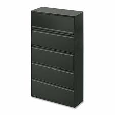 A filing cabinet (or sometimes file cabinet in american english) is a piece of office furniture usually used to store paper documents in file folders. Lorell Hanging File Drawer Charcoal Lateral Files Overstock 9937152