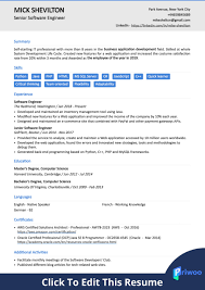 Browse through our list of the best software engineer cv examples for some inspiration when putting your own together. Software Engineer Resume Example Best Action Verbs Skills Priwoo