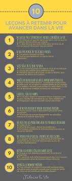 Infographie 10 Lecons A Retenir Pour Avancer Dans La Vie Amelioration De Soi Ta Deuxieme Vie Commence Je Pense A Toi
