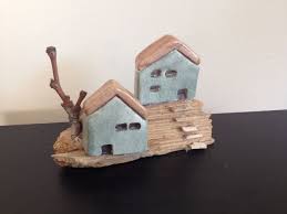 Seramik Evler Ceramic Table Bird House Decor