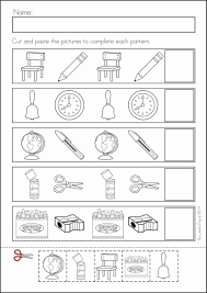 Back To School Math Literacy Worksheets And Activities No Prep Pattern Worksheets For Kindergarten Ab Pattern Worksheet School Worksheets