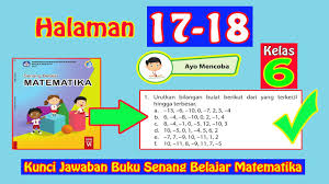 Kunci Jawaban Buku Senang Belajar Matematika Kelas 6 Halaman 17 18 Youtube