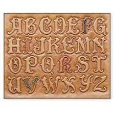 Maybe you would like to learn more about one of these? Craftaid Plastic Old English Alphabet Template 1 3 4 72018 00 Leather Craft Patterns Leather Working Patterns Leather Carving