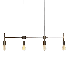 Lights Com Ceiling Pendant Lighting Prospect 4 Light Linear Pendant Bronze
