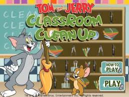 Tom And Jerry Classroom Clean Up Game Online Online Games For Kids Play Online Games To Play