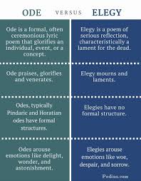 Difference Between Ode And Elegy English Writing Skills Teaching Writing English Vocabulary Words