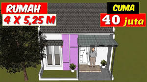 Desain kamar tidur minimalis ukuran 4x5 Desain Rumah Minimalis 4x5 25 M Luas Tanah 42m2 Type 21 Amatir Desain 34 Youtube