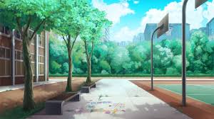 Artstation The Schoolyard Katarzyna Wiszniewska In 2020 Anime Scenery Anime Background Scenery Background