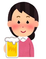 いろいろな表情の酔っぱらいのイラスト（女性） | かわいいフリー素材 ...