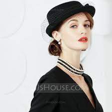 Us 33 00 Wool With Tulle Bowler Cloche Hats Jj S House Cloche Hat Special Event Dresses Bowler