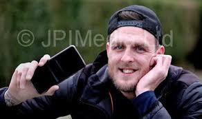 39326550-Â£114,000 winner Mickey Wharton celebrates his life changing win  at the Grosvenor Casino, Sunderland.