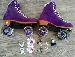 Moxi Roller Skates Lolly Purple Taffy Color Suede