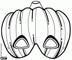 Ausmalbilder Halloween Masken Malvorlagen
