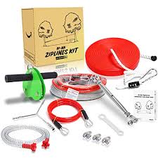 I decided to make a zipline in my back yard for my kids :)it's a ton of fun and overall, a pretty quick and easy project! Hi Na Zipline 120ft Zipline Kits For Backyard Zipline For Kids Zipline With Swing For Kids