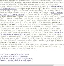 Yuranga Research Papers Research Paper Thesis Statement Research Paper Research Paper Thesis