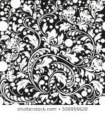 Black And White Paisley Background Seamless Pattern Background Texture Textile Wallpaper Wrapping Vector Illustration A Beautiful Illustration Stock Images Free Vector Illustration Image