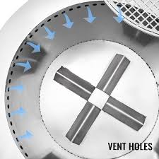 For propane fire pits, ventilation is crucial. Buy Vbenlem Smokeless Fire Pit 22 Inch Bonfire Fire Pit Stainless Steel Wood Burning Fire Pit Patio Fire Pit With Detachable Grill Outdoor Fire Pit For Backyards And Camping Park Online In