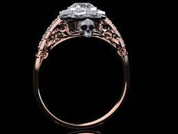 Victorian Skull Engagement Ring From Adam Foster Jewelry Skull Engagement Ring Gothic Engagement Ring Skull Wedding Ring